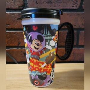 Disney Parks Mickey Mouse Themed Mug With Lid